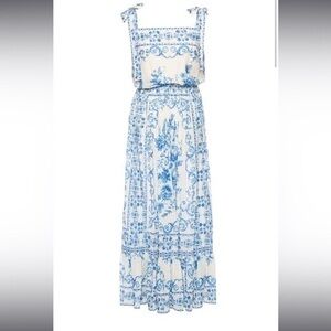 ISO Lena Hoschek Capricciosa Printed Cotton Maxi Dress size S